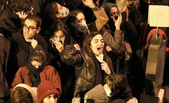 people came out with anger after Tehran admits downing Ukrainian airliner