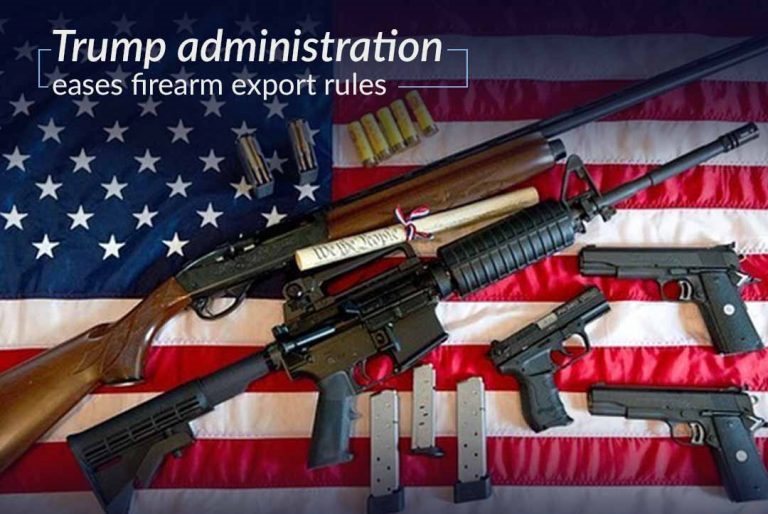 Amendment in rules for firearms exports