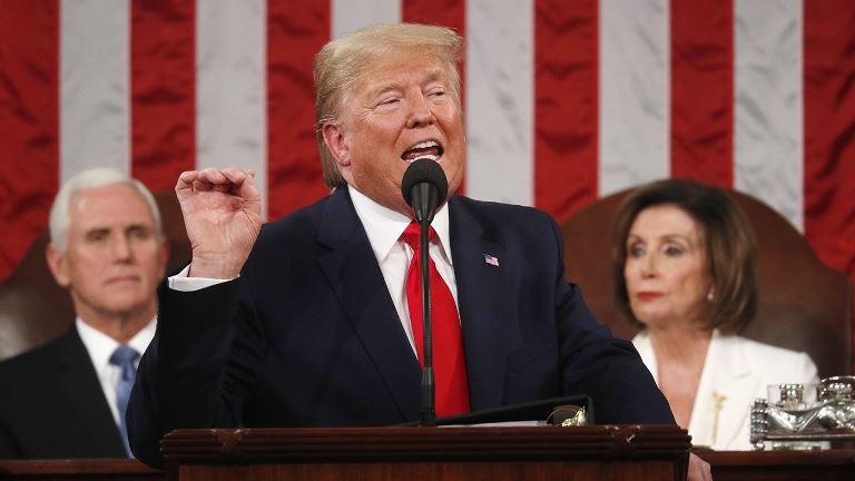 Highlights of 97 in-person state of the union address by Donald Trump