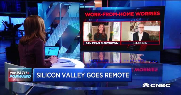 Work from home reporting by CNBC