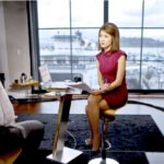 Emily Chang interviewing a participant in Bloomberg Technology