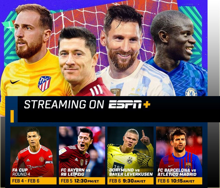 ESPN free streaming leagues matches