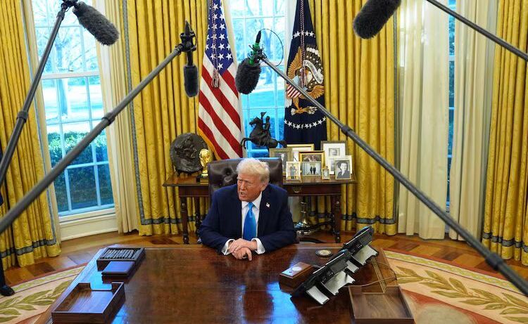 White House restricts media coverage in the Oval Office and Air Force One.