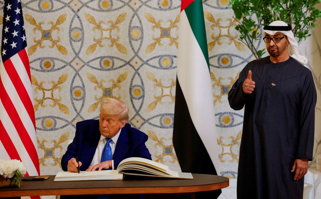U.S. President Donald Trump signs a historic AI Chips deal with the UAE.