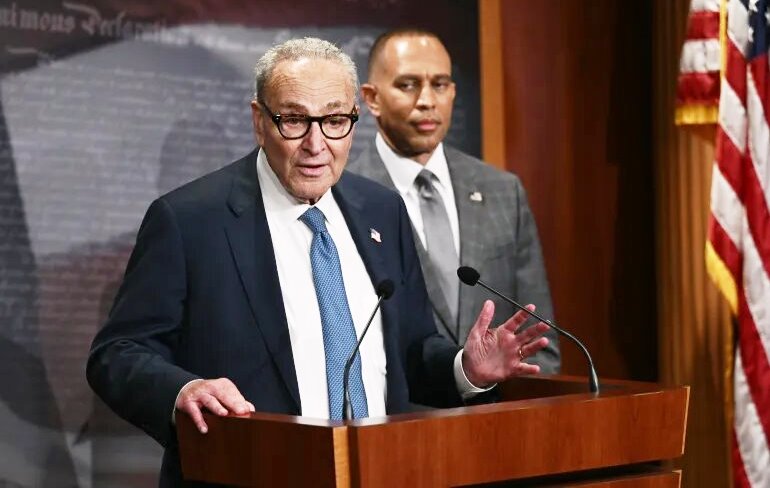Democrats disagreement over the House bill led to the government shutdown