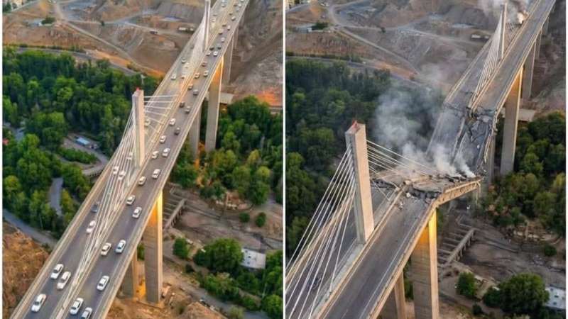 US struck a bridge in Iran