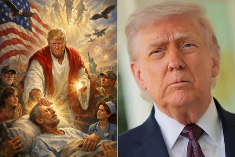 Trump Faces Backlash Over AI Image Depicting Him as Jesus 