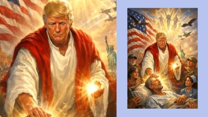 Trump Jesus like AI picture drew criticism